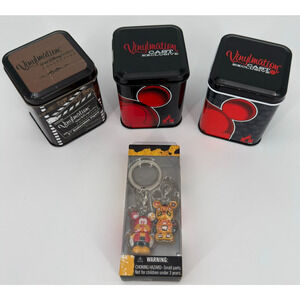 Disney 3" Vinylmation Lot Cast Exclusives #1 , #3 + Director Mickey + Key Chain